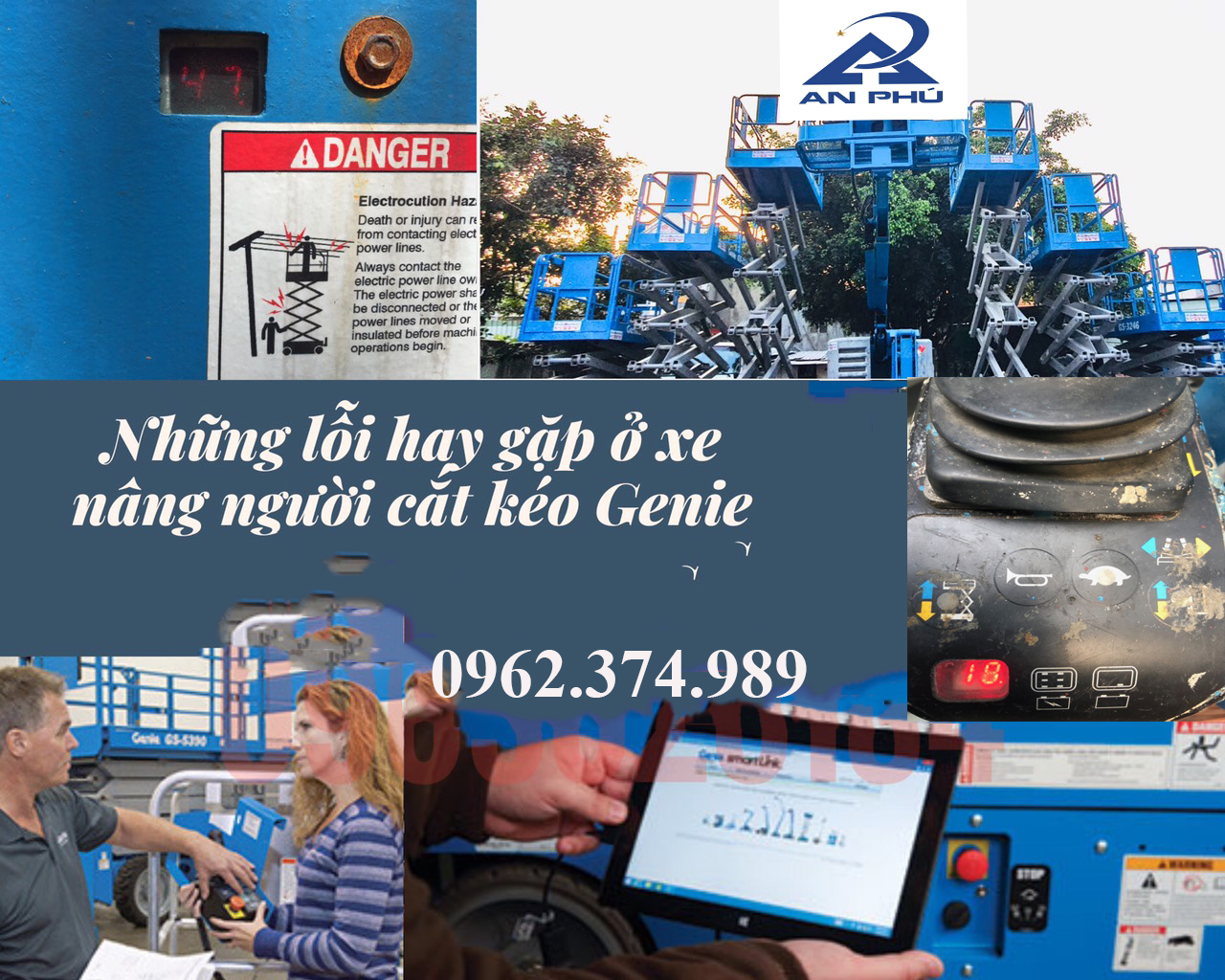 Những mã lỗi thường gặp ở xe nâng người cắt kéo Genie