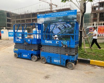 Cho thuê xe nâng người cắt kéo
